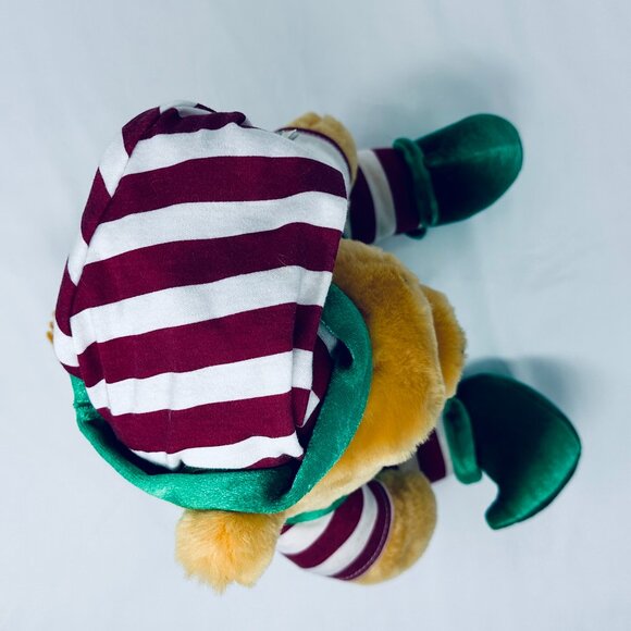 Disney Store Christmas Pooh Bear Dressed as Elf Plush Vintage Disney - Picture 5 of 13